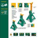 CAVALETE PARA VEICULO SATA 3 TONELADAS (PAR)