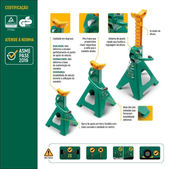 CAVALETE PARA VEICULO SATA 3 TONELADAS (PAR)