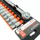 JOGO SOQUETES SEXTAVADOS 1/2 POL  8-22MM 11 PECAS ROBUST