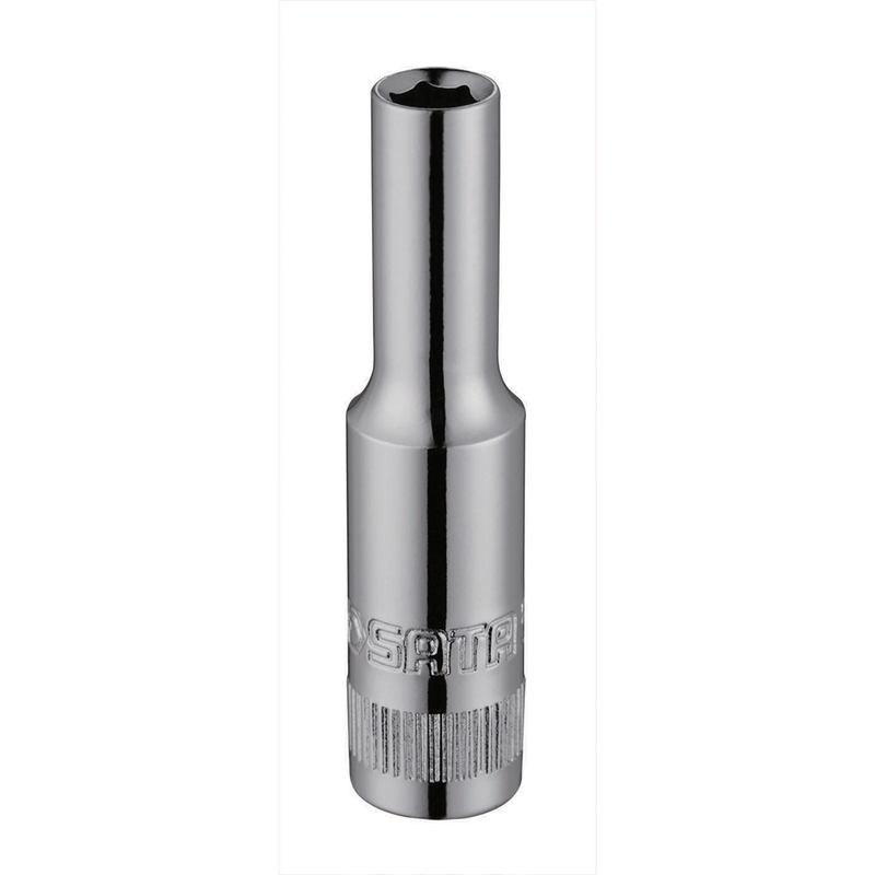 SOQUETE SEXTAVADO LONGO 1/4 POLEGADA 13MM SATA