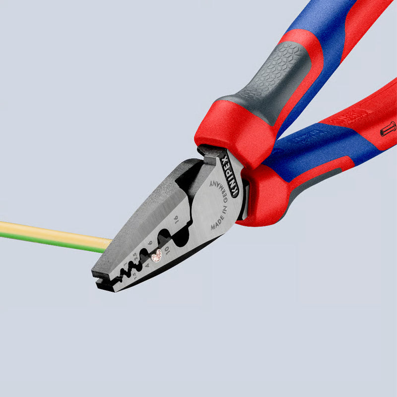ALICATE PRENSA TERMINAL 0,25-16MM PONTA OCA KNIPEX 97 72 180