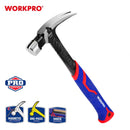 MARTELO UNHA FORJADO CABO FIBRA PREGO MAGNETICO 450G WORKPRO