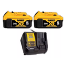 KIT BOLSA 2 BATERIAS 5Ah 20V CARREGADOR DEWALT DCB205C2K-BR