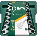 JOGO CHAVES COMBINADAS CATRACA 08-19MM 8 PEÇAS SATA