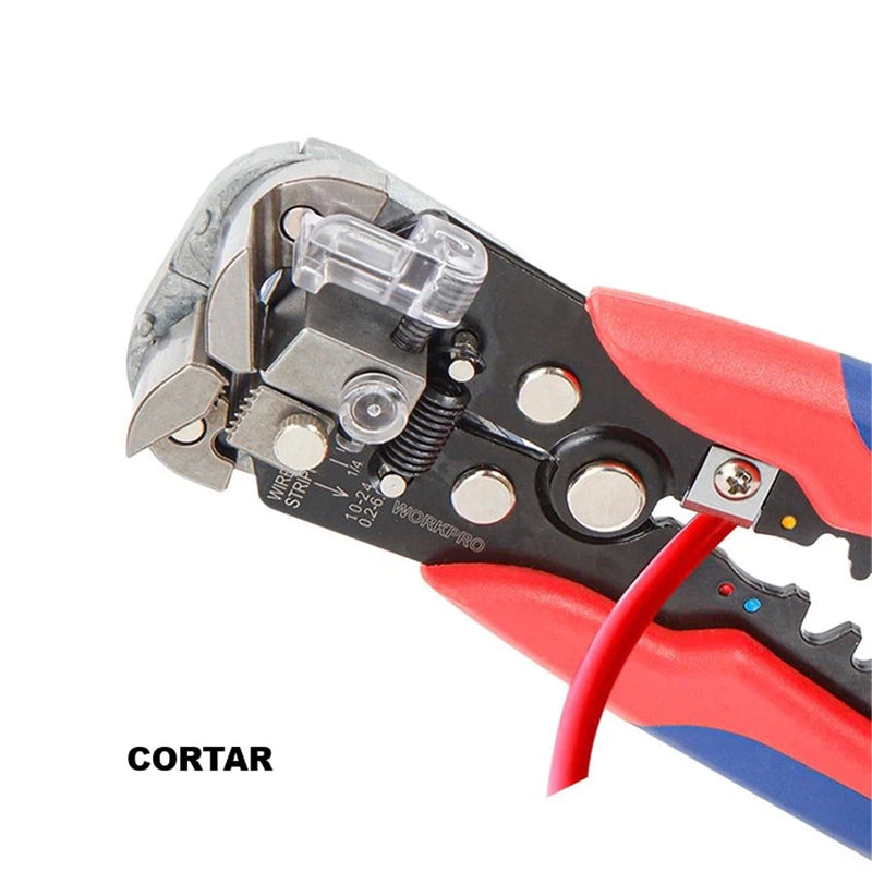 ALICATE DESENCAPADOR FIOS AUTOMATICO CRIMPADOR WORKPRO