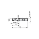 FRESA TOPO AÇO RAPIDO HSS-E 8MM C247 DORMER