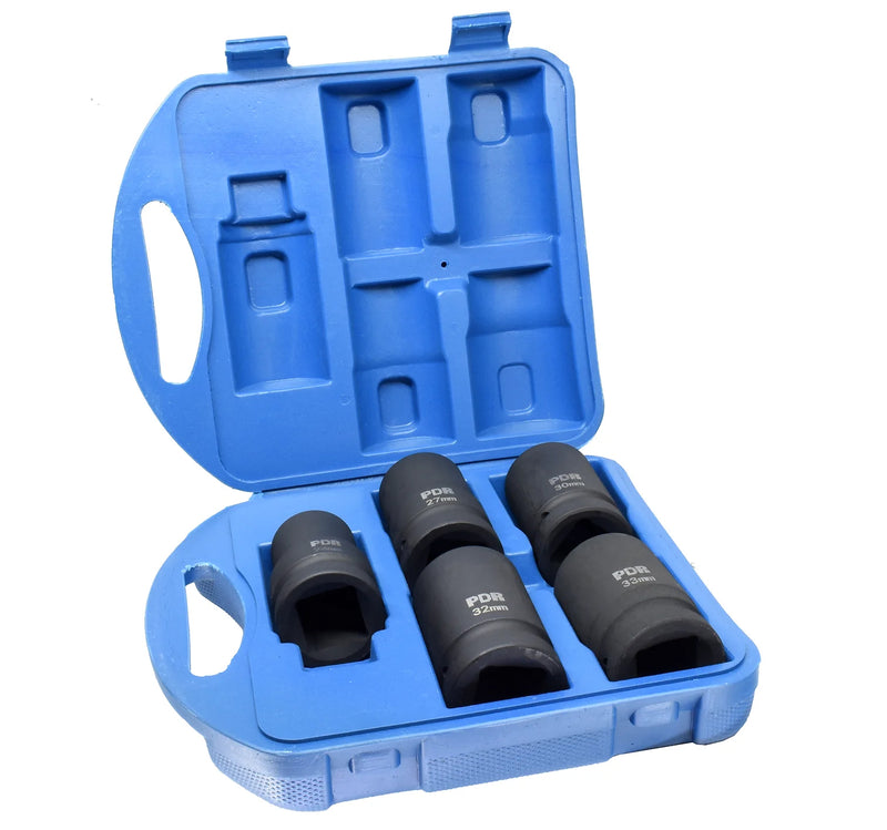 JOGO SOQUETES IMPACTO SEXTAVADO LONGO PDR 1 POL 24-33MM 05 PEÇAS