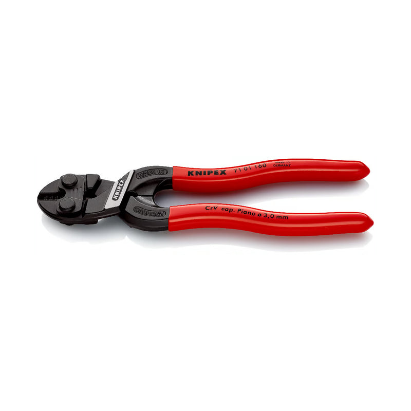 ALICATE CORTE LATERAL FORÇA DUPLA 6 POL 3,0MM KNIPEX 71 01 160