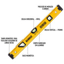 NIVEL ALUMINIO 24 POL 60CM DEWALT DWHT42807