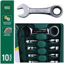 JOGO CHAVE COMBINADA CATRACA CURTA 10-19MM 10 PEÇAS SATA ST09025G