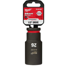 SOQUETE IMPACTO ENCAIXE 1/2 26MM MILWAUKEE