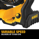 VENTILADOR PORTATIL CANTEIRO OBRAS MAX 20V S/ BATERIA DEWALT