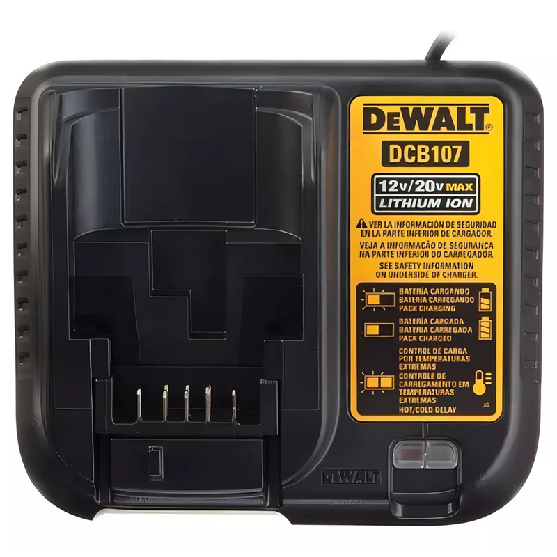 PARAFUSADEIRA 20V MAX LÍTIO 2 BATERIAS 2AH DEWALT DCD7781D2BR