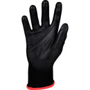 LUVAS SEGURANÇA PU PRETA WK29 POLIESTER G 9 POL WORKER 06 PARES