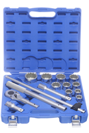 JOGO SOQUETES ESTRIADOS 22-50MM 3/4 14 PEÇAS KINGTONY