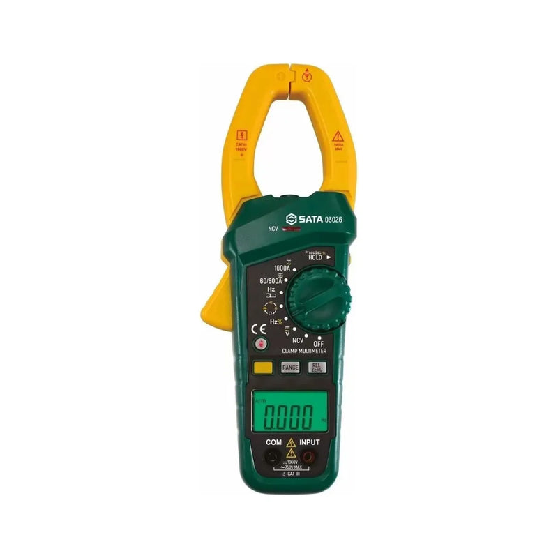 ALICATE AMPERIMETRO DIGITAL 1000A CAT III SATA ST03026