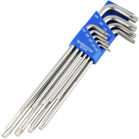 JOGO CHAVES TORX LONGA T10-T50 9 PEÇAS KING TONY