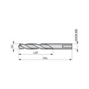 BROCA AÇO RAPIDO HSS REVENIDA BRONZE 10.5MM A321 DORMER
