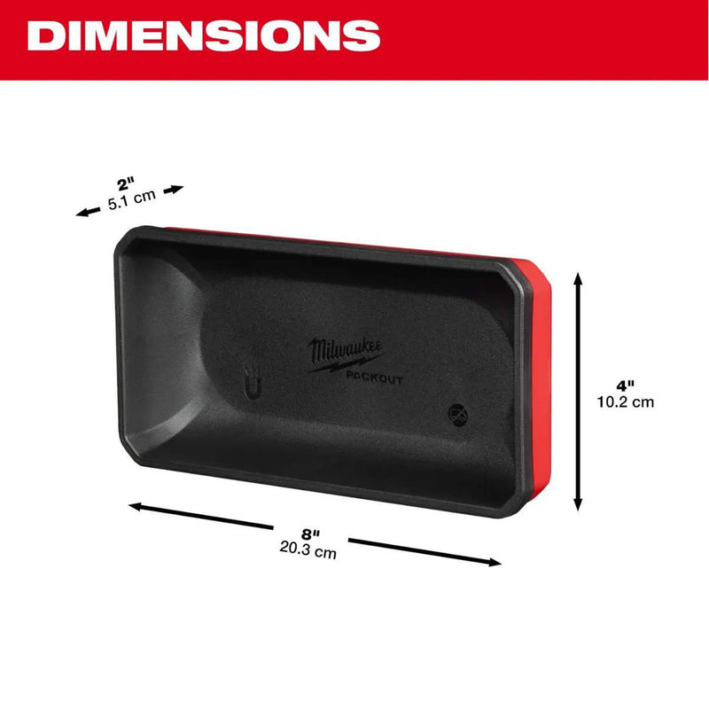 BANDEJA PACKOUT MAGNETICA RETANGULAR MILWAUKEE 48-22-8071
