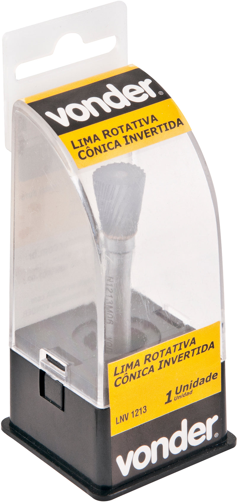 LIMA ROTATIVA CONICA INVERTIDA 12X05MM HASTE 6MM VONDER