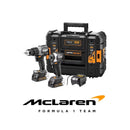 PARAFUSADEIRA FURADEIRA IMPACTO 1/2 MALETA 2 BATERIAS DEWALT MCLAREN
