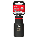 SOQUETE IMPACTO ENCAIXE 1/2 POL 28MM X 78MM MILWAUKEE