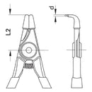 ALICATE ANEIS EXTERNO CURVO 5 POLEGADAS GEDORE 8000A01