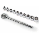 JOGO SOQUETES SEXTAVADOS 1/2 POL  8-22MM 11 PECAS ROBUST