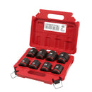 JOGO SOQUETE IMPACTO 3/4 CURTO 26-36MM 08 PEÇAS MILWAUKEE 49-66-7019