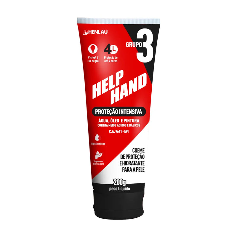 CREME PROTEÇÃO INTENSA EPI HELP HAND G3 200G HENLAU