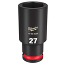 SOQUETE IMPACTO ENCAIXE 1/2 POL 27MM X 78MM MILWAUKEE