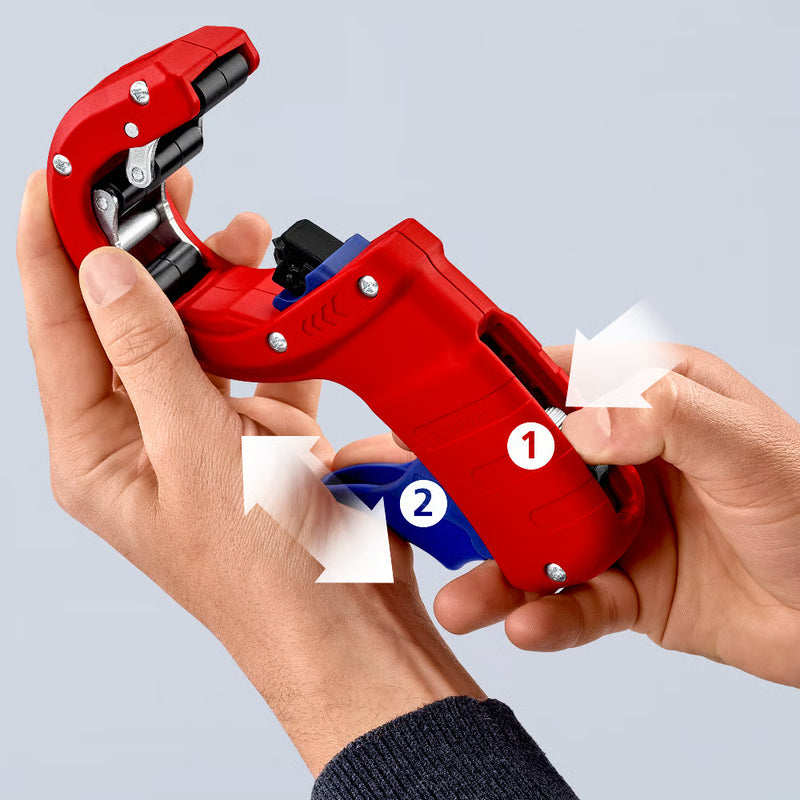 CORTADOR TUBOS PLASTICO 32-50MM DRENAGEM PLASTICO KNIPEX 90 23 01 BK