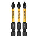 BITS PH1 FLEXTORQ ENCAIXE 1/4 3 PEÇAS DEWALT DWAF2PH1IR3