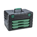 GABINETE JOGO FERRAMENTAS 213 PEÇAS 3 GAVETAS SATA