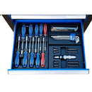 CARRINHO METALICO AZUL 7 GAVETAS 153 FERRAMENTAS KINGTONY