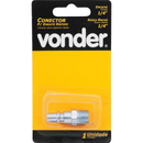 CONECTOR ROSCA MACHO 1/4 POL X 1/4 POL VONDER