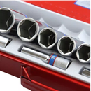 JOGO SOQUETES SEXTAVADO LONGO 10-32MM 1/2 15 PEÇAS KINGTONY