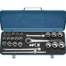 JOGO SOQUETES ESTRIADOS 1/2 10-32MM 25 PECAS GEDORE D19KMU