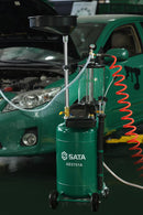 COLETOR ÓLEO VÁCUO 70L RECIPIENTE INSPEÇÃO SATA