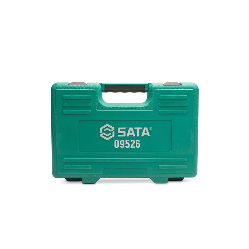 JOGO SOQUETE SEXTAVADO 1/2 10-34MM 23 PEÇAS SATA ST09526