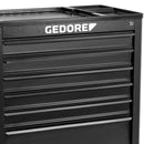 CARRO OFICINA FERRAMENTAS 7 GAVETAS PRETO GEDORE 1585-7P