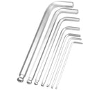 JOGO CHAVE ALLEN LONGA ABAULADA 2.5-10MM 7 PEÇAS KING TONY