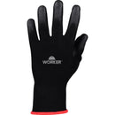 LUVAS SEGURANÇA PU PRETA WK29 POLIESTER G 9 POL WORKER 06 PARES