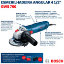 ESMERILHADEIRA BOSCH 4.1/2" GWS700 220V