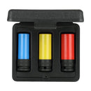 JOGO SOQUETES IMPACTO GEDORE RED RODAS LIGA LEVE 3 PECAS