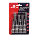 JOGO SOQUETES MAGNÉTICO 8 PEÇAS 65MM WORKER