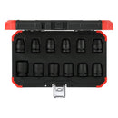 JOGO SOQUETES IMPACTO 1/2" 10-24MM 12 PECAS GEDORE RED