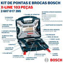 JOGO DE ACESSORIOS BOSCH XLINE 103 PEÇAS