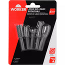 JOGO LIMAS ROTATIVA PARA MADEIRA 5 PEÇAS WORKER