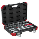 JOGO SOQUETES 1/2" 10-32MM GEDORE RED 24 PEÇAS